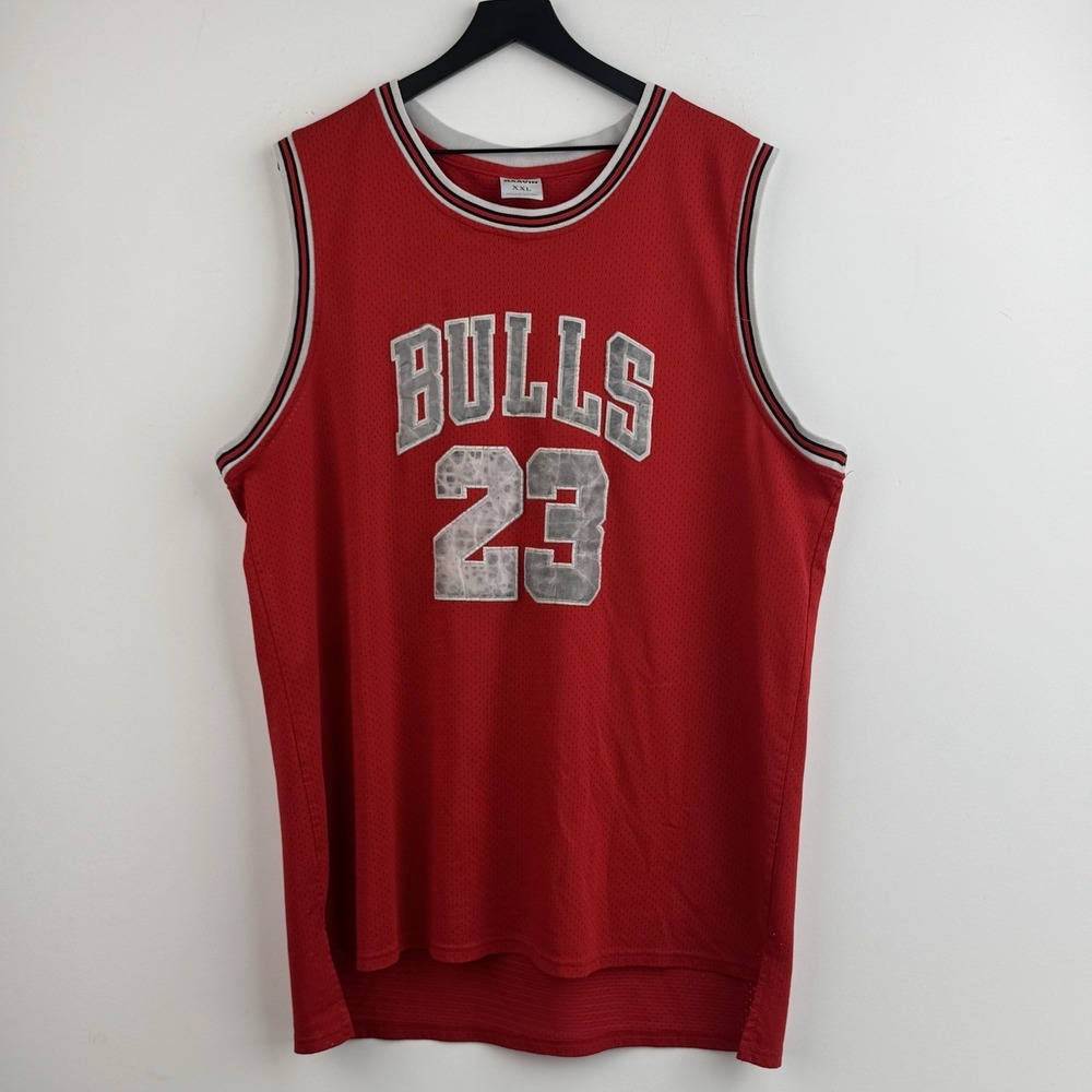 Raavin Michael Jordan Jersey Mens XXL Red Chicago‎ Bulls 23 Jumpman Tank Top